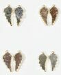 Lot: Amethyst Slice Pendants/Earrings - Pairs #84095-1